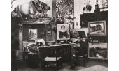 Galileo Chini  nello studio di Firenze
